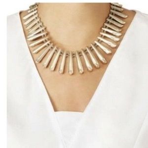 Kendra Scott Jill statement Necklace Gold RARE